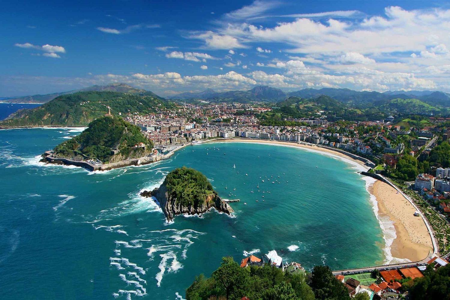 view of San Sebastian- Basque-Rioja Food Tour