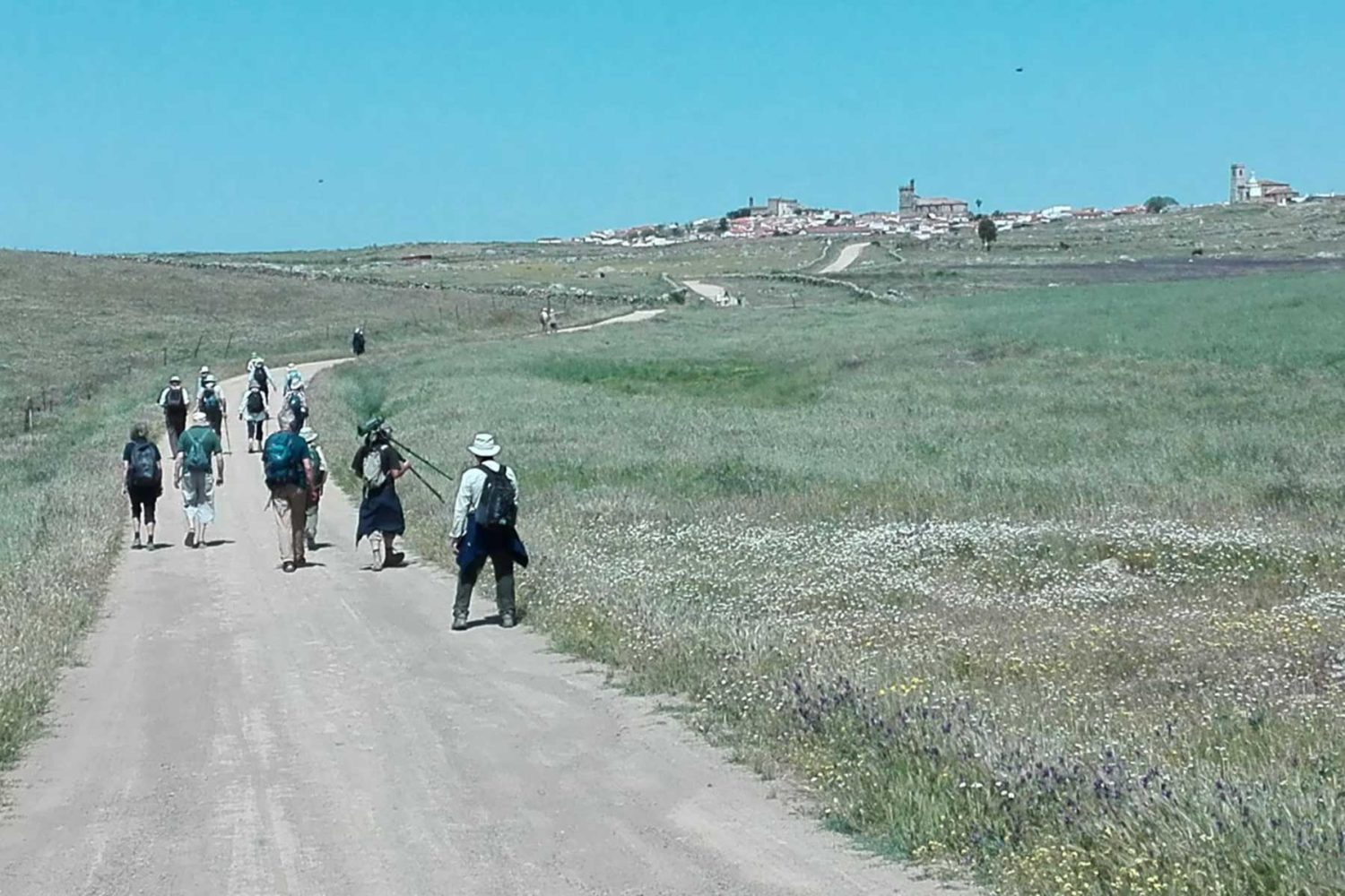 hikers - walking in extremadura