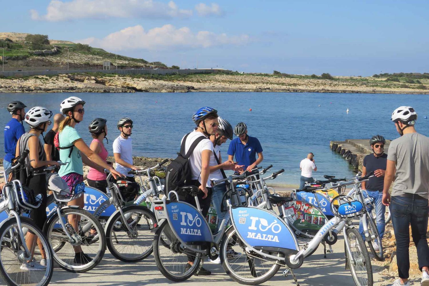 bikers at the sea