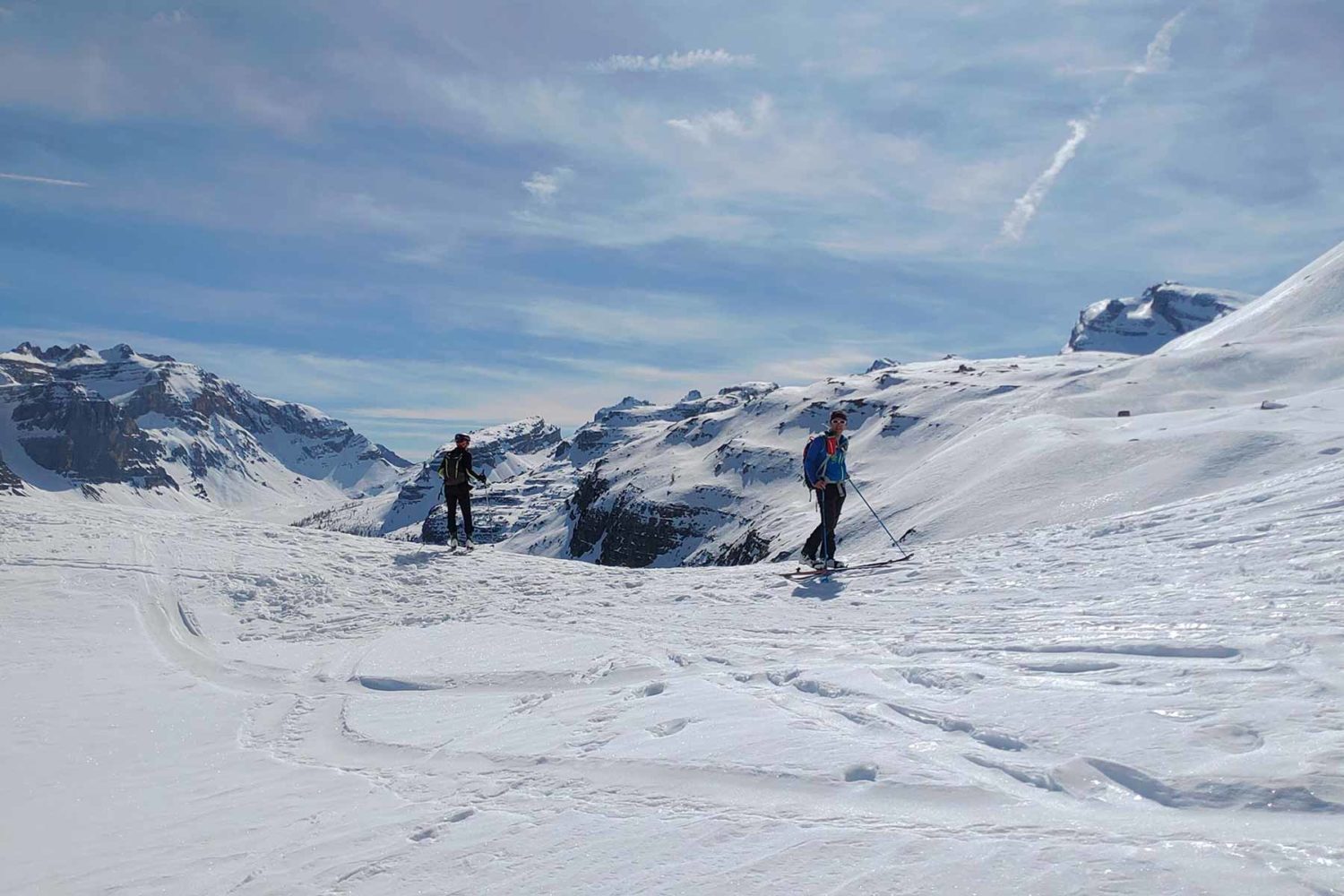 skiers enjoying Trentino