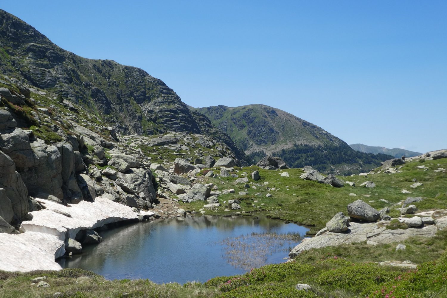 little lake in Andorra