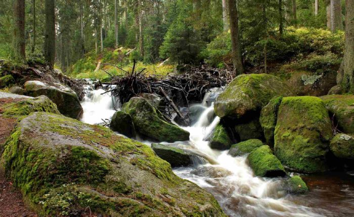 sumava waterfall