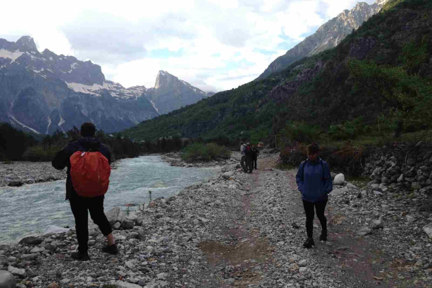 hikers in albanian mountains- walking holidays albania