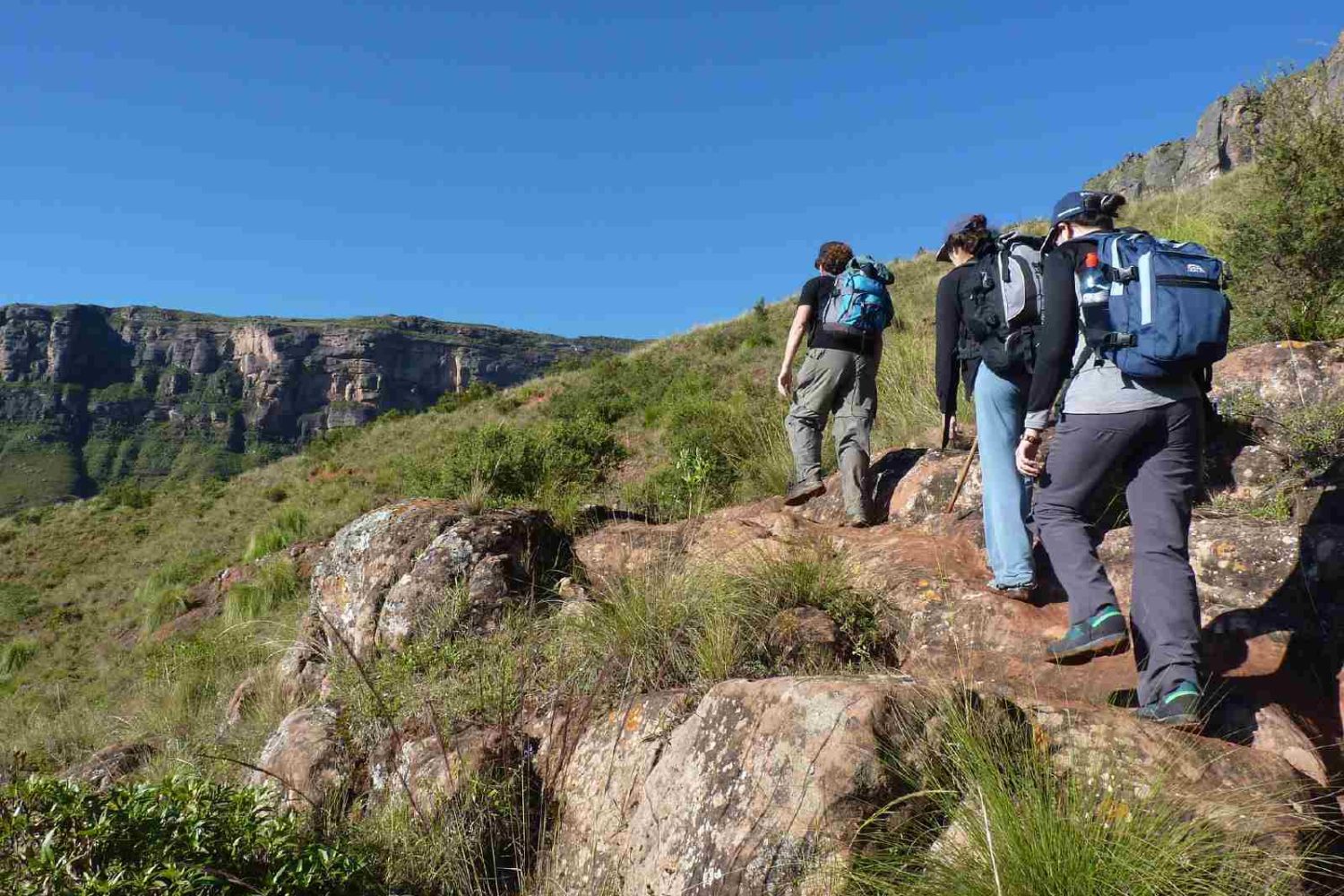 walking holidays in Sicily- hikers