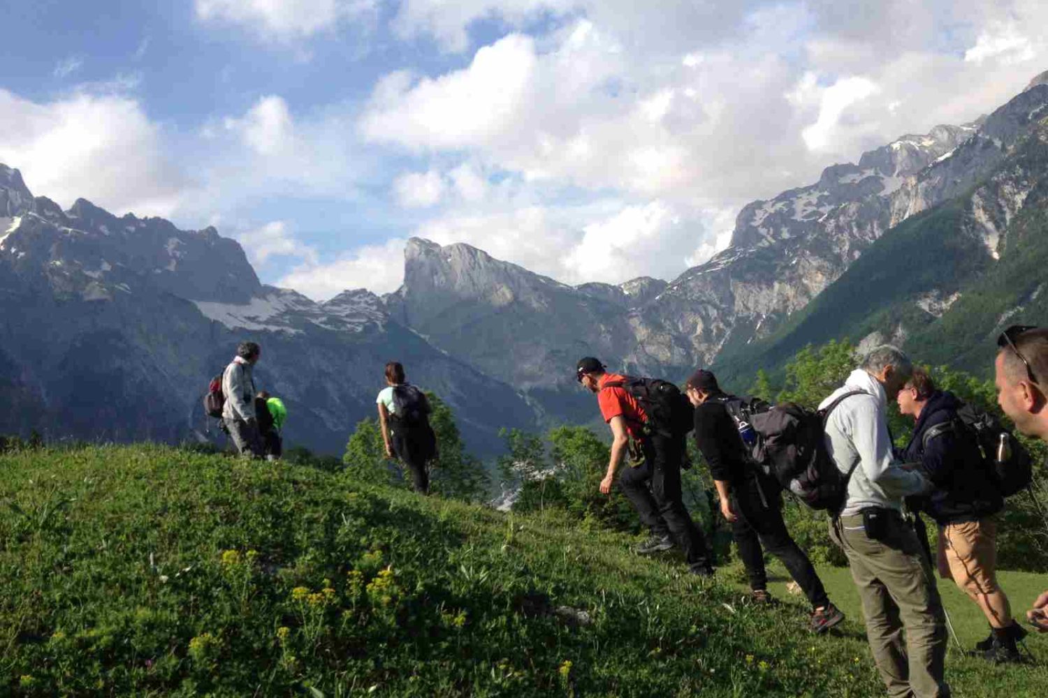 hikers in Albania- Walking Holidays Albania