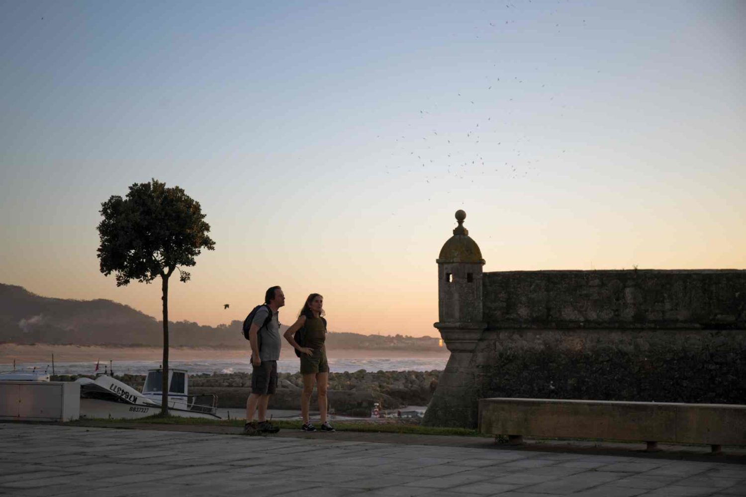 hikers resting in Portugal-