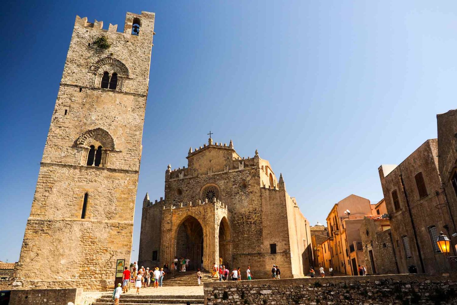 Erice-Mother church- Walking holidays in Sicily