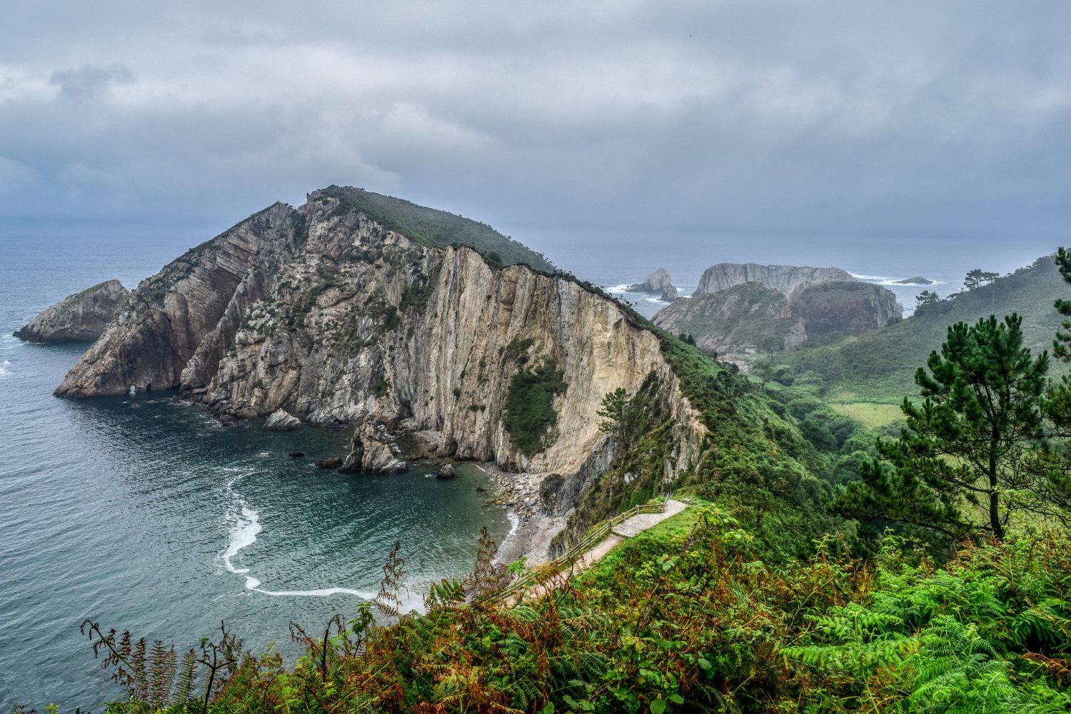 beach and cliff- cycling in Asturias